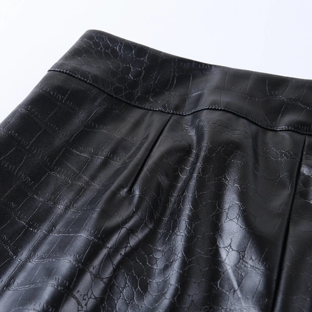 Elastic Waist Tie Zipper Casual Skinny Pants - Picture 10 of 11